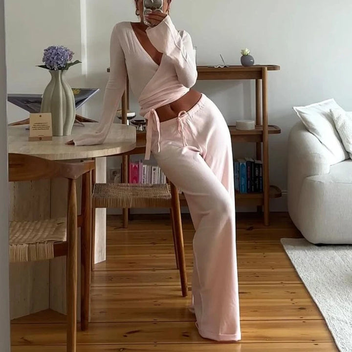 Women Fashion Lounge Set Vintage Autumn