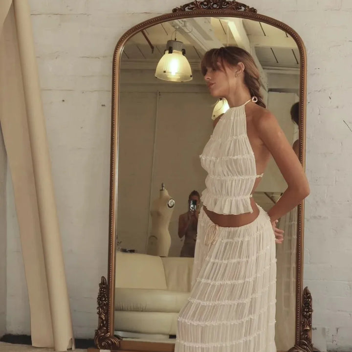 Blouse And Long Skirt Set